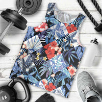 Hawaii Tropicana Blue Pattern Men Tank Top LT01 - Polynesian Pride