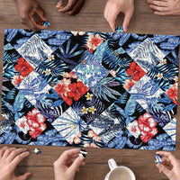 Hawaii Tropicana Blue Pattern Puzzle LT01 - Polynesian Pride