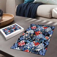 Hawaii Tropicana Blue Pattern Puzzle LT01 - Polynesian Pride