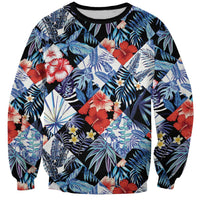 Hawaii Tropicana Blue Pattern Sweatshirt LT01 Unisex Blue - Polynesian Pride