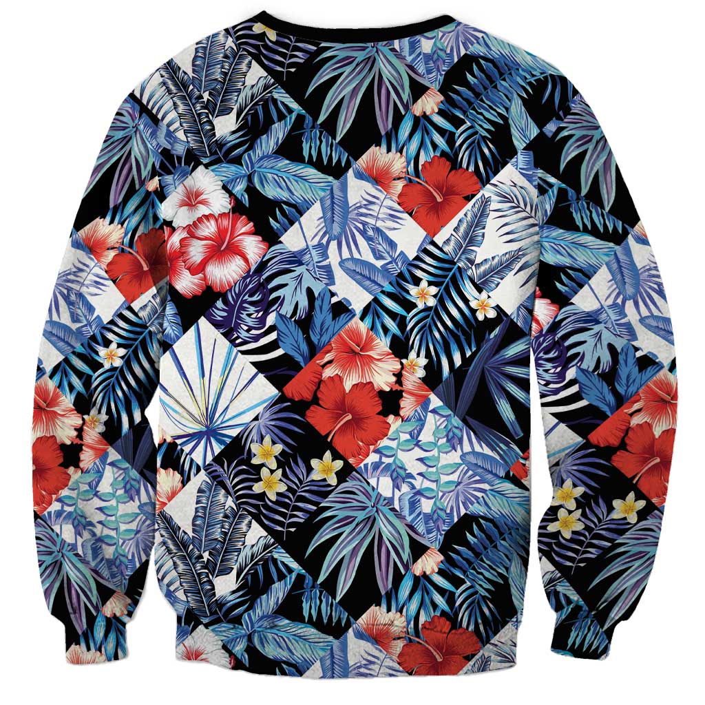 Hawaii Tropicana Blue Pattern Sweatshirt LT01 - Polynesian Pride