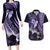 Polynesian Women Day 2024 Couples Matching Long Sleeve Bodycon Dress and Hawaiian Shirt Hibiscus Girl Tribal LT01 Purple - Polynesian Pride