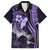 Polynesian Women Day 2024 Family Matching Off Shoulder Maxi Dress and Hawaiian Shirt Hibiscus Girl Tribal LT01 Dad's Shirt - Short Sleeve Purple - Polynesian Pride