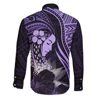 Polynesian Women Day 2024 Family Matching Off Shoulder Short Dress and Hawaiian Shirt Hibiscus Girl Tribal LT01 - Polynesian Pride