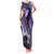 Polynesian Women Day 2024 Family Matching Tank Maxi Dress and Hawaiian Shirt Hibiscus Girl Tribal LT01 Mom's Dress Purple - Polynesian Pride