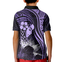 Polynesian Women Day 2024 Kid Polo Shirt Hibiscus Girl Tribal LT01 - Polynesian Pride