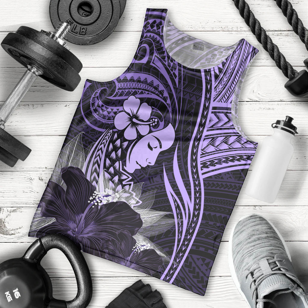 Polynesian Women Day 2024 Men Tank Top Hibiscus Girl Tribal LT01 - Polynesian Pride