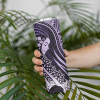 Polynesian Women Day 2024 Skinny Tumbler Hibiscus Girl Tribal