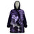 Polynesian Women Day 2024 Wearable Blanket Hoodie Hibiscus Girl Tribal LT01 One Size Purple - Polynesian Pride