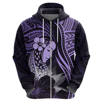 Polynesian Women Day 2024 Zip Hoodie Hibiscus Girl Tribal LT01 - Polynesian Pride