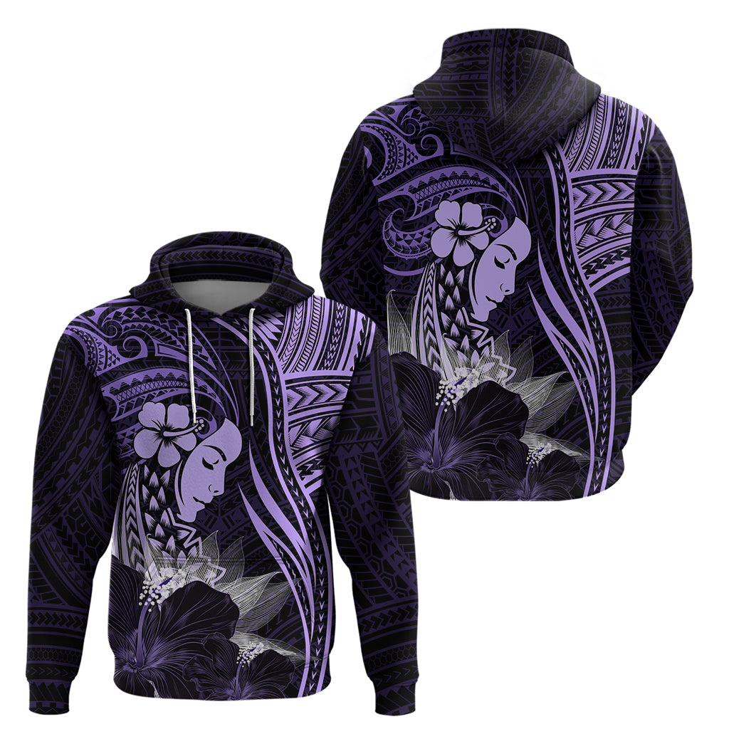 Polynesian Women Day 2024 Zip Hoodie Hibiscus Girl Tribal LT01 - Polynesian Pride