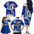 Northern Mariana Islands Commonwealth Day 2024 Family Matching Off Shoulder Long Sleeve Dress and Hawaiian Shirt Dolphin With Plumeria Flower LT01 - Polynesian Pride