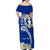 Northern Mariana Islands Commonwealth Day 2024 Family Matching Off Shoulder Maxi Dress and Hawaiian Shirt Dolphin With Plumeria Flower LT01 - Polynesian Pride