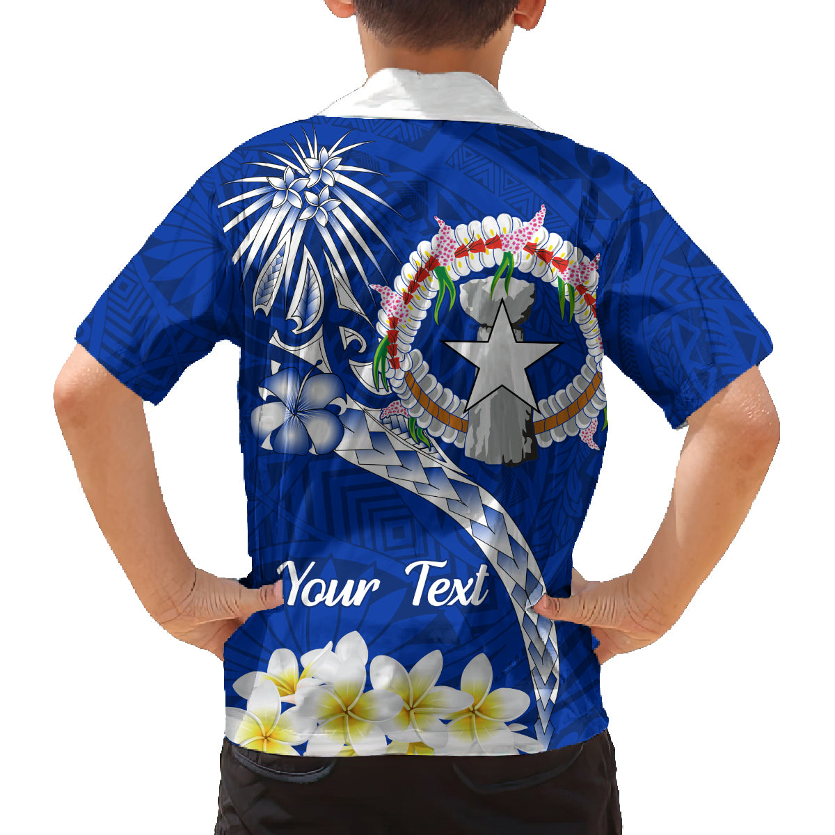 Northern Mariana Islands Commonwealth Day 2024 Family Matching Off Shoulder Short Dress and Hawaiian Shirt Dolphin With Plumeria Flower LT01 - Polynesian Pride