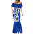 Northern Mariana Islands Commonwealth Day 2024 Mermaid Dress Dolphin With Plumeria Flower LT01 - Polynesian Pride