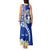 Northern Mariana Islands Commonwealth Day 2024 Tank Maxi Dress Dolphin With Plumeria Flower LT01 - Polynesian Pride