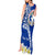 Northern Mariana Islands Commonwealth Day 2024 Tank Maxi Dress Dolphin With Plumeria Flower LT01 - Polynesian Pride