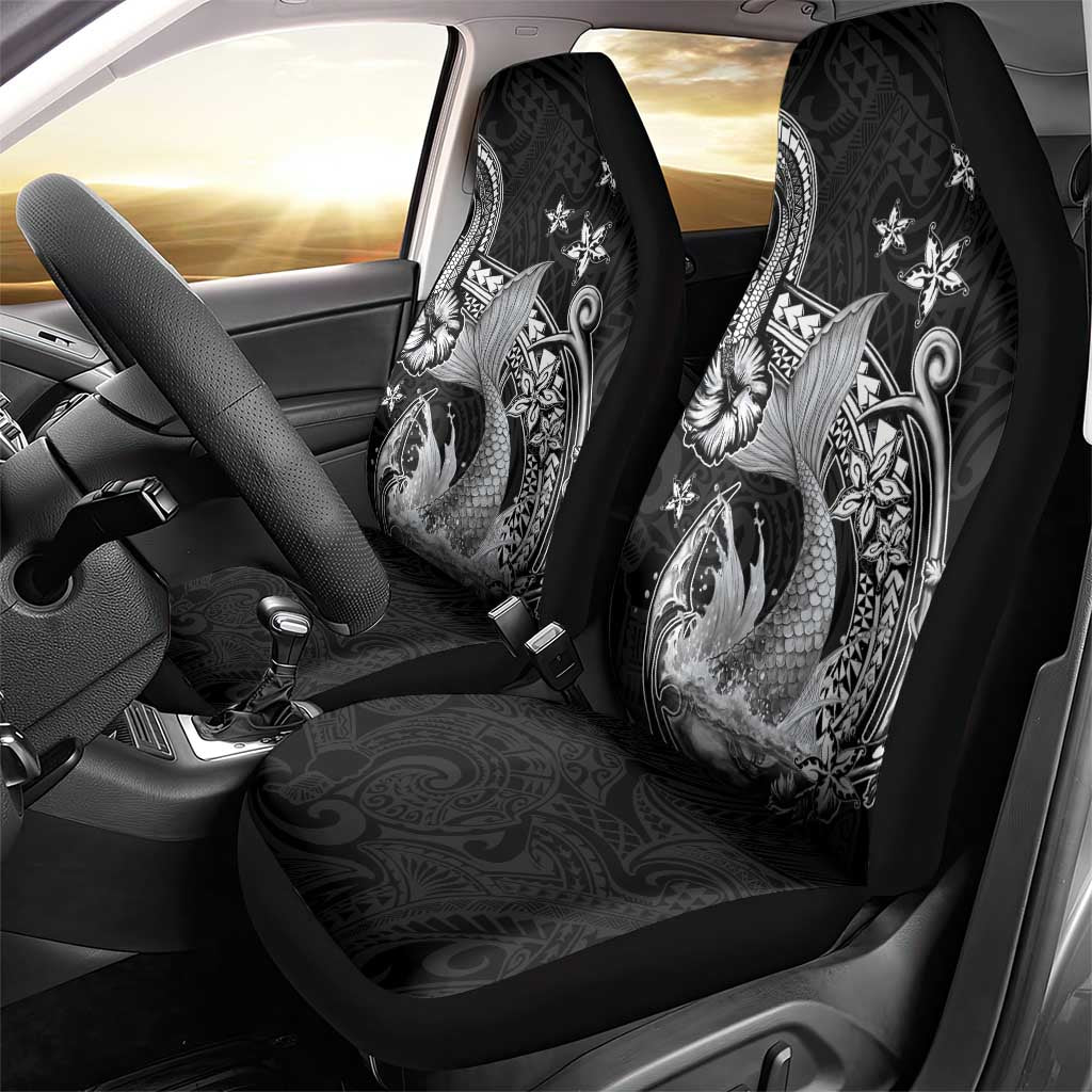 Hawaii Mermaid Monotone Car Seat Cover Polynesian Pattern Fish Hook LT01 - Polynesian Pride