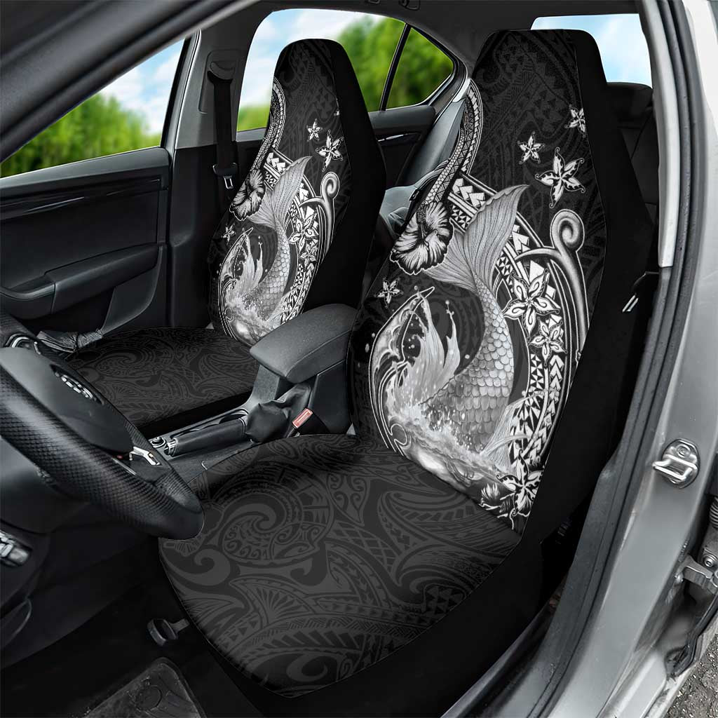 Hawaii Mermaid Monotone Car Seat Cover Polynesian Pattern Fish Hook LT01 - Polynesian Pride
