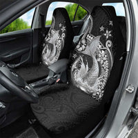 Hawaii Mermaid Monotone Car Seat Cover Polynesian Pattern Fish Hook LT01 - Polynesian Pride