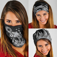 Hawaii Mermaid Monotone Neck Gaiter Polynesian Pattern Fish Hook LT01 - Polynesian Pride