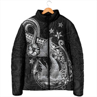 Hawaii Mermaid Monotone Padded Jacket Polynesian Pattern Fish Hook LT01 - Polynesian Pride
