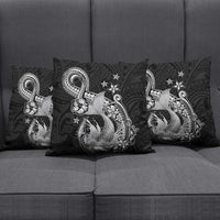 Hawaii Mermaid Monotone Pillow Cover Polynesian Pattern Fish Hook LT01 - Polynesian Pride