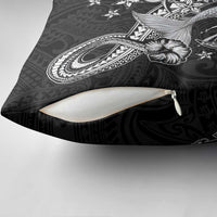Hawaii Mermaid Monotone Pillow Cover Polynesian Pattern Fish Hook LT01 - Polynesian Pride