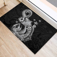 Hawaii Mermaid Monotone Rubber Doormat Polynesian Pattern Fish Hook LT01 - Polynesian Pride