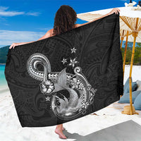 Hawaii Mermaid Monotone Sarong Polynesian Pattern Fish Hook