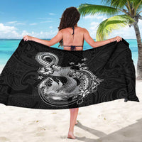Hawaii Mermaid Monotone Sarong Polynesian Pattern Fish Hook