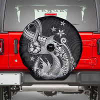 Hawaii Mermaid Monotone Spare Tire Cover Polynesian Pattern Fish Hook LT01 - Polynesian Pride