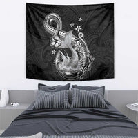 Hawaii Mermaid Monotone Tapestry Polynesian Pattern Fish Hook LT01 - Polynesian Pride