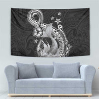 Hawaii Mermaid Monotone Tapestry Polynesian Pattern Fish Hook LT01 - Polynesian Pride
