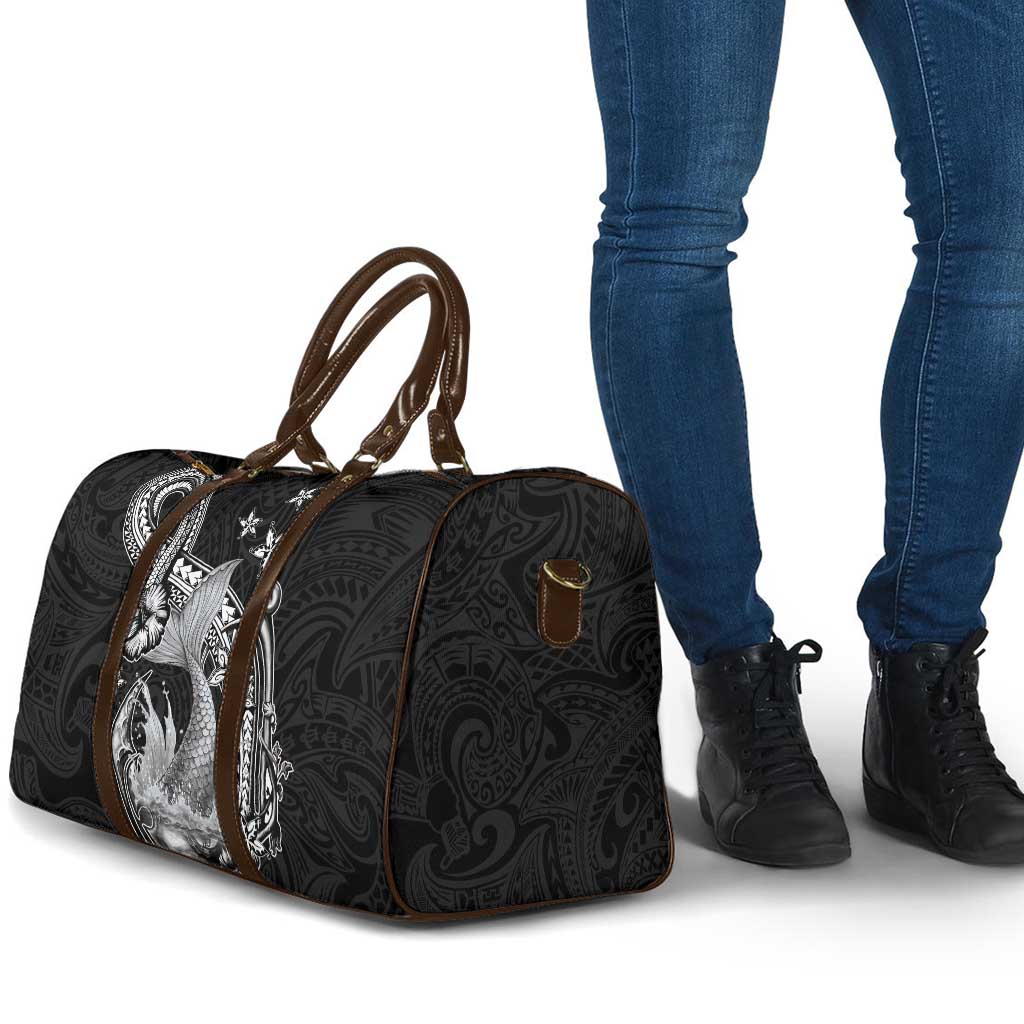 Hawaii Mermaid Monotone Travel Bag Polynesian Pattern Fish Hook LT01 - Polynesian Pride