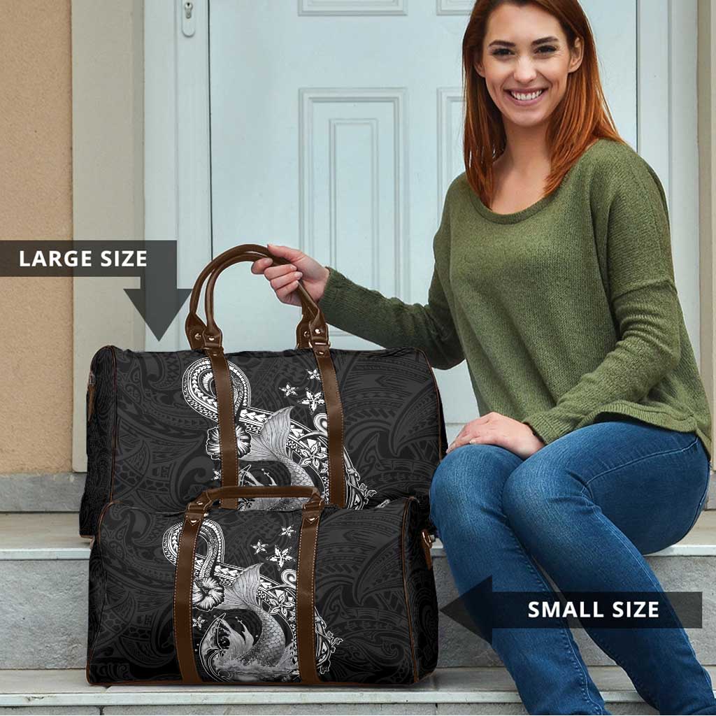 Hawaii Mermaid Monotone Travel Bag Polynesian Pattern Fish Hook LT01 - Polynesian Pride