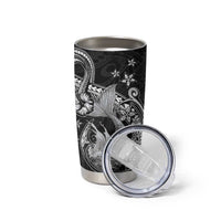 Hawaii Mermaid Monotone Tumbler Cup Polynesian Pattern Fish Hook LT01 - Polynesian Pride