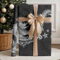 Hawaii Mermaid Monotone Wrapping Paper Polynesian Pattern Fish Hook LT01 - Polynesian Pride