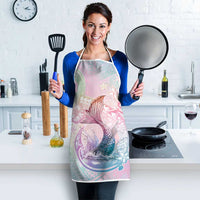 Hawaii Mermaid Sweet Pastel Apron Polynesian Pattern Fish Hook