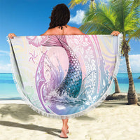 Hawaii Mermaid Sweet Pastel Beach Blanket Polynesian Pattern Fish Hook LT01 - Polynesian Pride