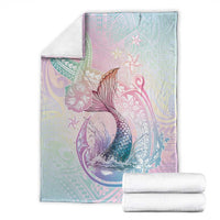 Hawaii Mermaid Sweet Pastel Blanket Polynesian Pattern Fish Hook