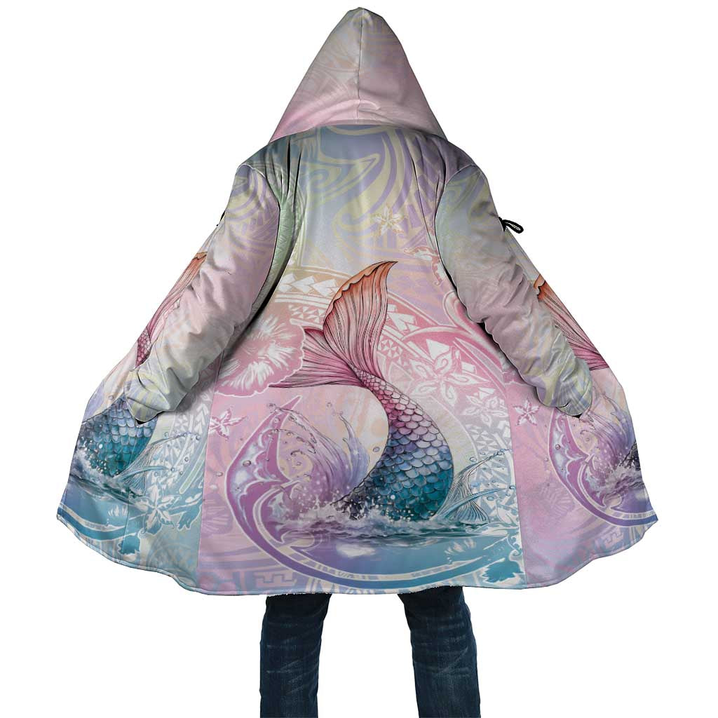 Hawaii Mermaid Sweet Pastel Cloak Polynesian Pattern Fish Hook LT01 Unisex Multicolor - Polynesian Pride