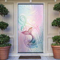 Hawaii Mermaid Sweet Pastel Door Cover Polynesian Pattern Fish Hook LT01 Multicolor - Polynesian Pride