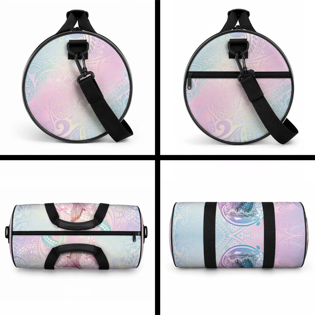 Hawaii Mermaid Sweet Pastel Duffle Bag Polynesian Pattern Fish Hook LT01 - Polynesian Pride