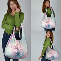 Hawaii Mermaid Sweet Pastel Grocery Bag Polynesian Pattern Fish Hook LT01 - Polynesian Pride