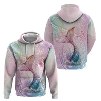 Hawaii Mermaid Sweet Pastel Hoodie Polynesian Pattern Fish Hook LT01 - Polynesian Pride