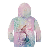 Hawaii Mermaid Sweet Pastel Kid Hoodie Polynesian Pattern Fish Hook LT01 - Polynesian Pride