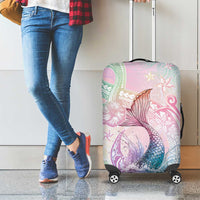 Hawaii Mermaid Sweet Pastel Luggage Cover Polynesian Pattern Fish Hook LT01 - Polynesian Pride