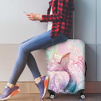 Hawaii Mermaid Sweet Pastel Luggage Cover Polynesian Pattern Fish Hook LT01 - Polynesian Pride