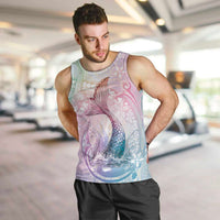 Hawaii Mermaid Sweet Pastel Men Tank Top Polynesian Pattern Fish Hook LT01 Multicolor - Polynesian Pride